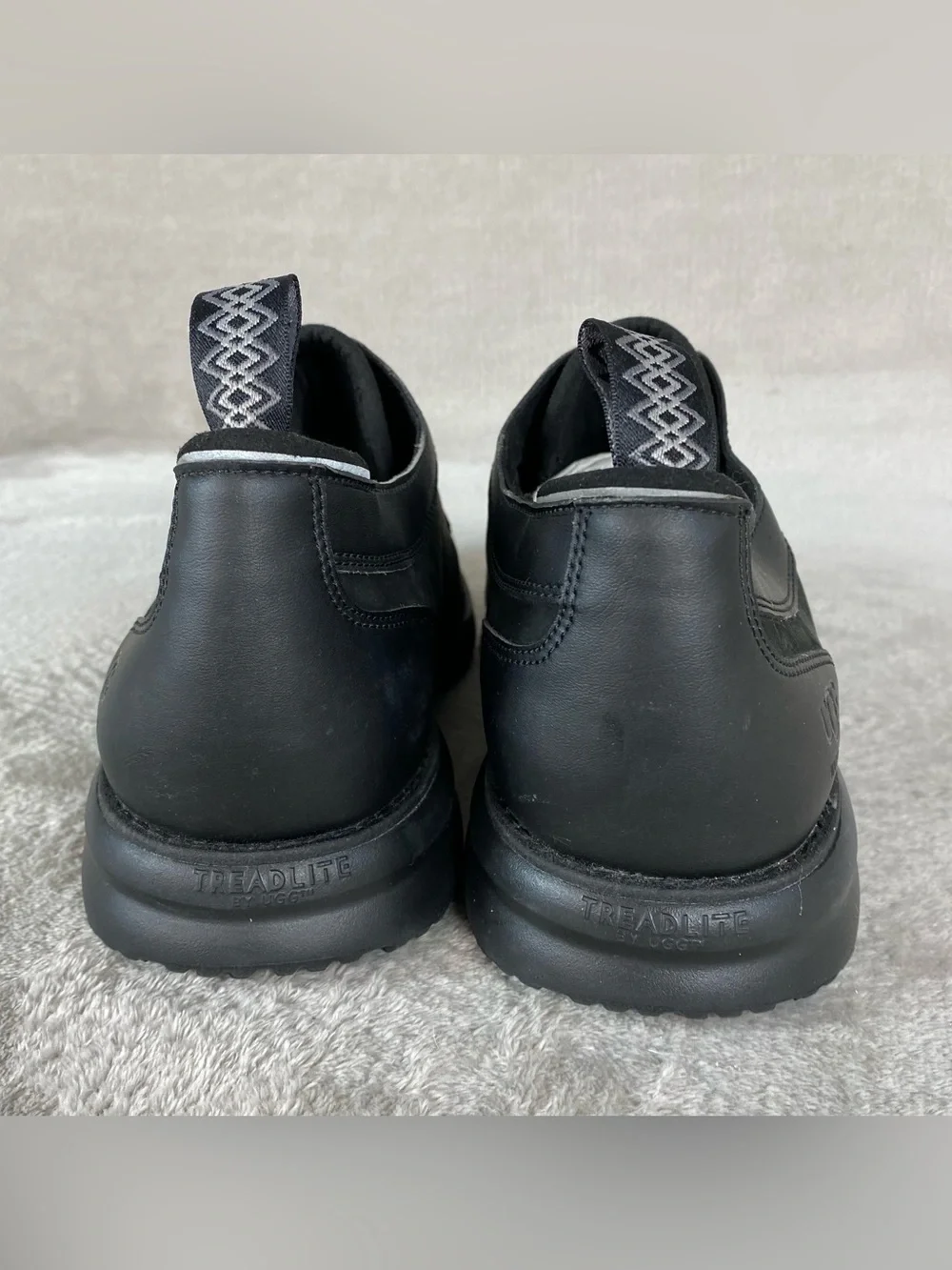 UGG Union Derby Mens Oxford Shoes Size 13 Black Leather Waterproof Treadlite NEW